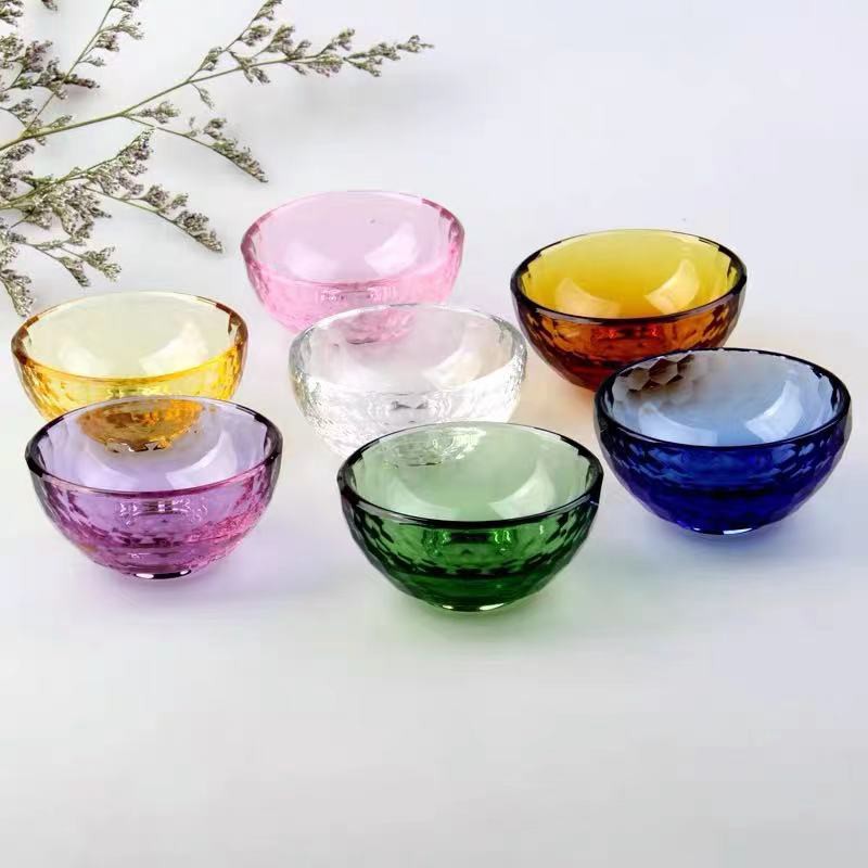 CHÉN THỦY TINH 7 MÀU - 8cm