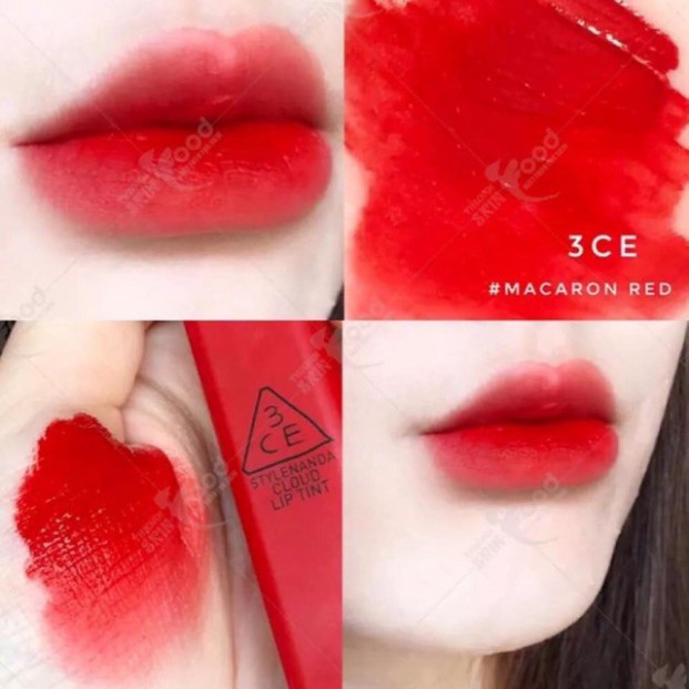 Son 3CE Cloud Lip Tint Macaron red