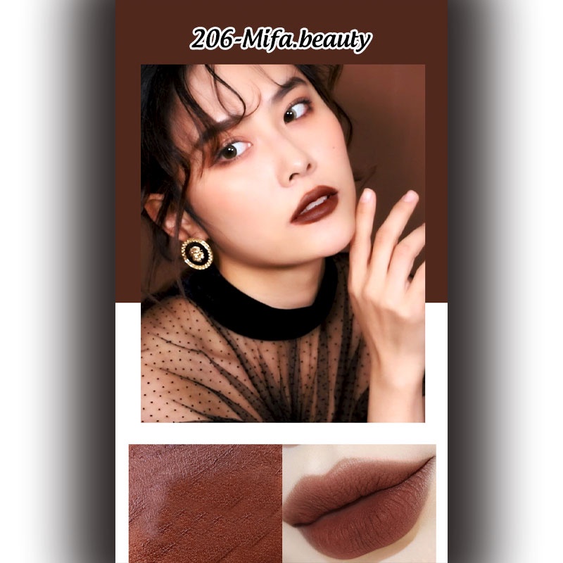 Son Kem Lì Wodwod Nơ Hồng Thiết Kế Vuông Xinh Xắn Nội Địa Trung