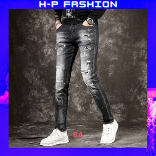 Quần jean nam chất bò thời trang Hpfashion, Quần bò nam đẹp vải jean co giãn mềm mịn, form cực chuẩn - QJNTCS64