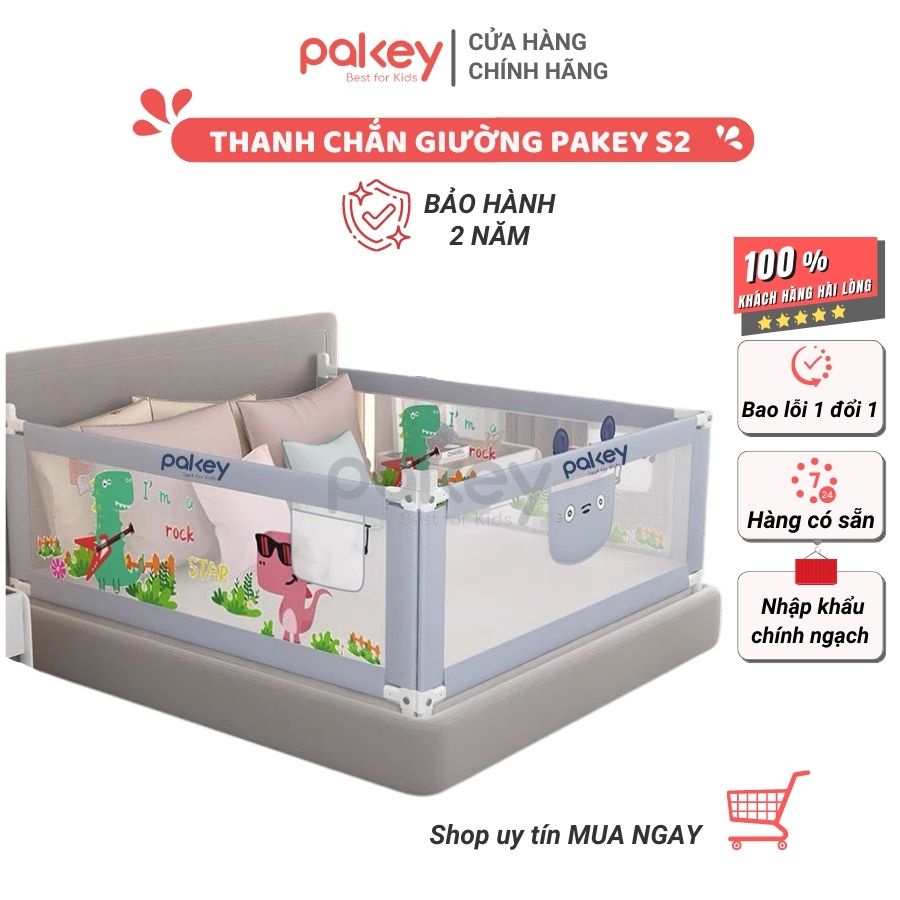 Thanh Chắn Giường Pakey S2 Cho Bé Dạng Trượt