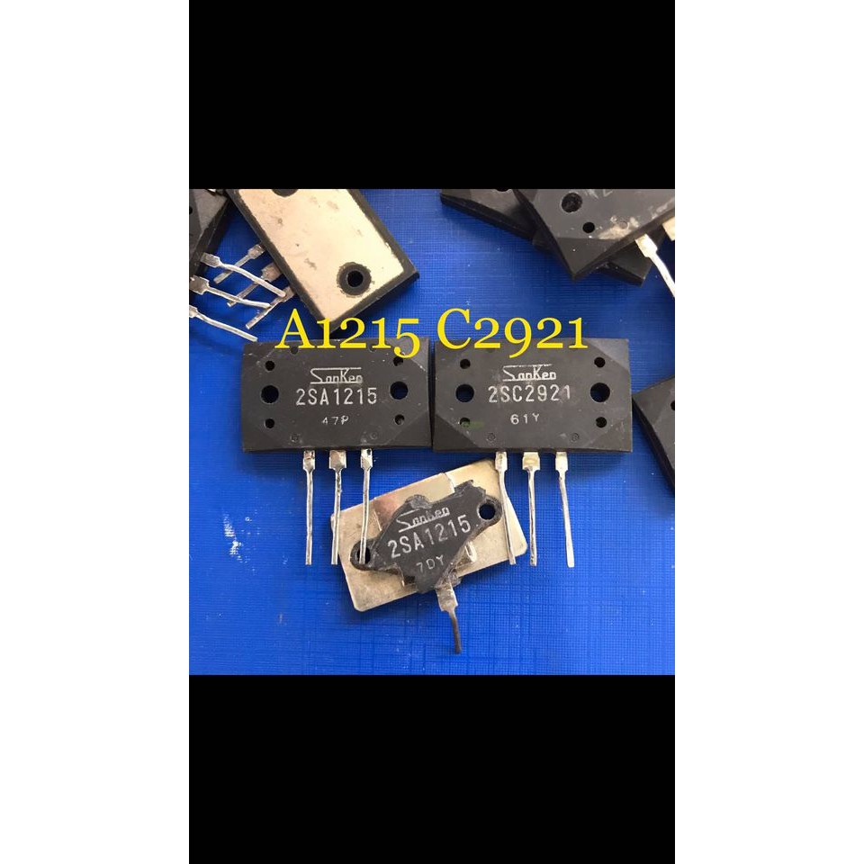 Cặp sò amly 2SC2921 2SA1215 C2921 A1215 Saken Hàng tháo máy zin, 2 vít to saken 15A-150V