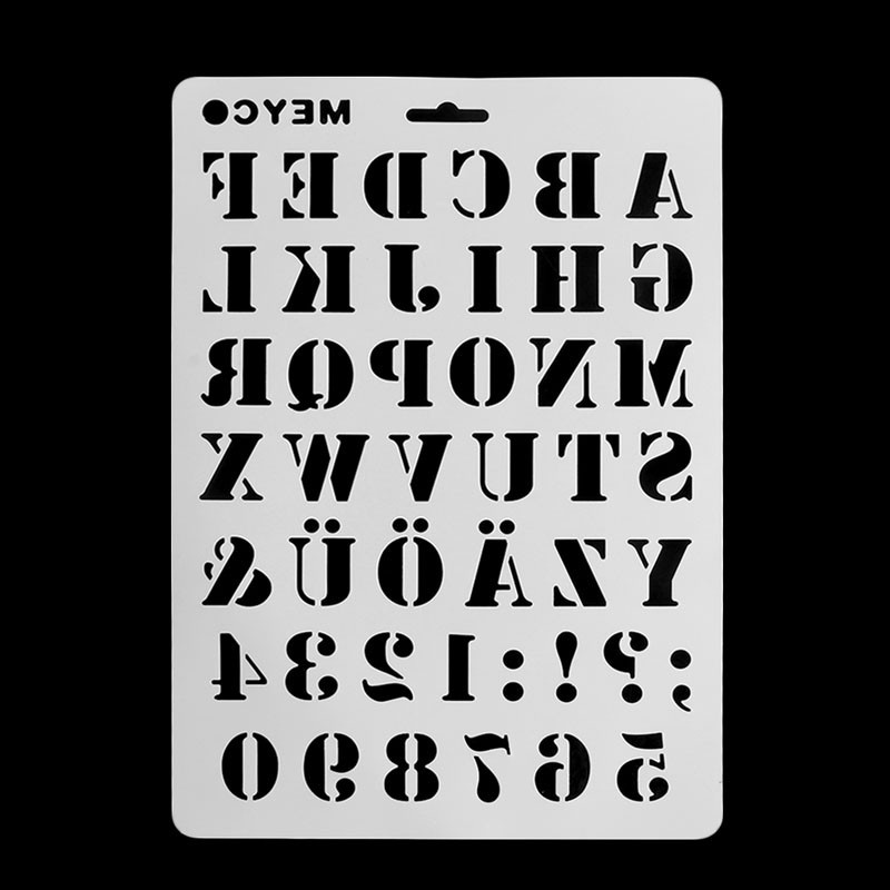 Khuôn Cắt Giấy Kim Loại Hình Chữ Cái Và Số