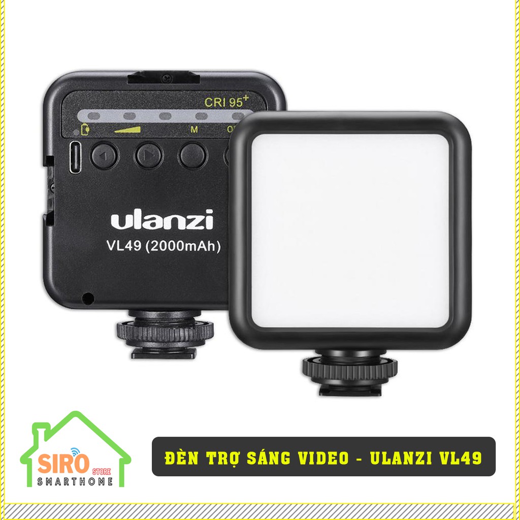 Ulanzi VL49 Mini LED Video Light - Đèn hỗ trợ quay video Vlog.