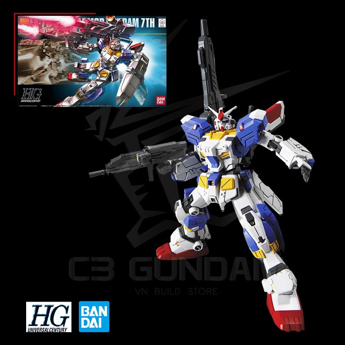 MÔ HÌNH GUNDAM BANDAI HG 098 1/144 FA-78-3 FULL ARMOR GUNDAM 7TH HGUC GUNDAM UNIVESAL CENTURY