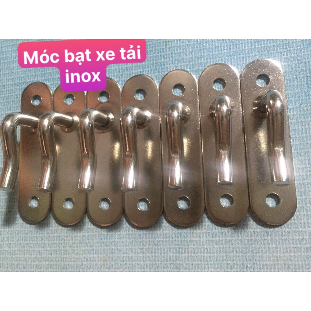 MÓC BẠT INOX THÙNG Ô TÔ XE TẢI DÀY ĐẸP, MÓC CÂU