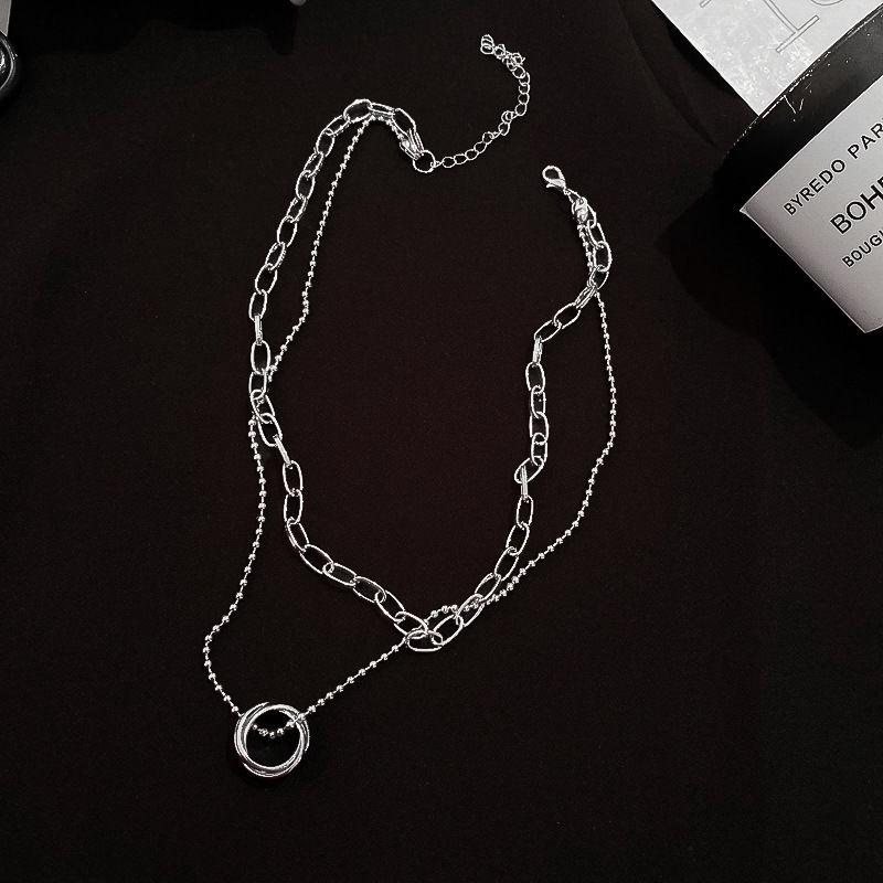 Dây chuyền 22358 nhiều lớp dáng ngắn thiết kế đơn giản