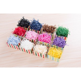 20gr giấy rơm cắt sợi lót hộp quà tặng, hàng đẹp, nhẹ, bông