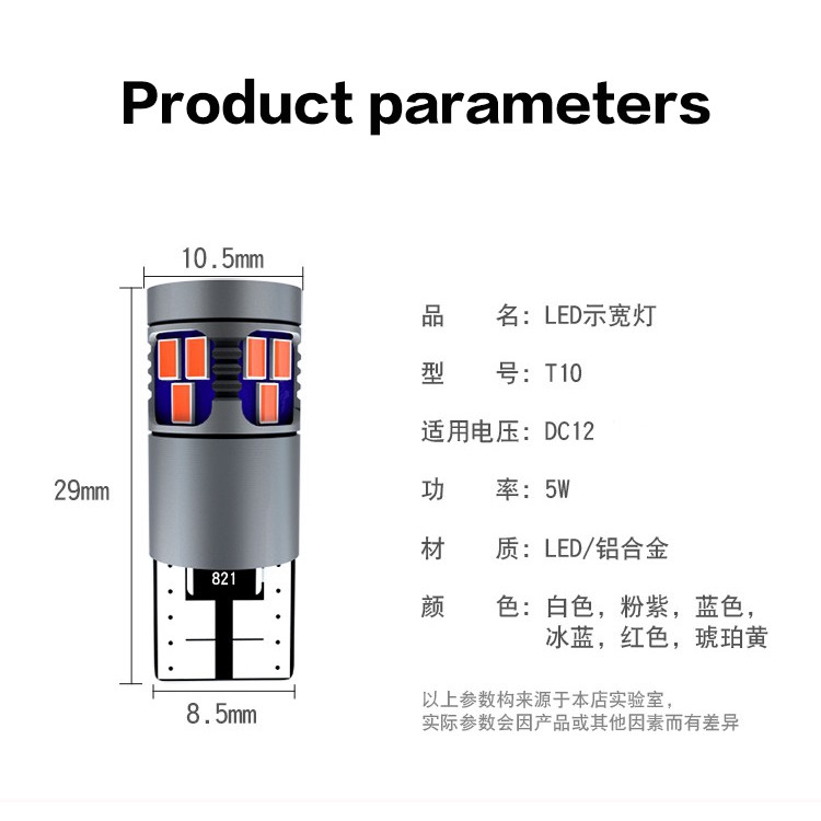 Bóng Đèn 18 LED T10 W5W 12-24V Chuyên Dụng Dành Cho Xe Hơi