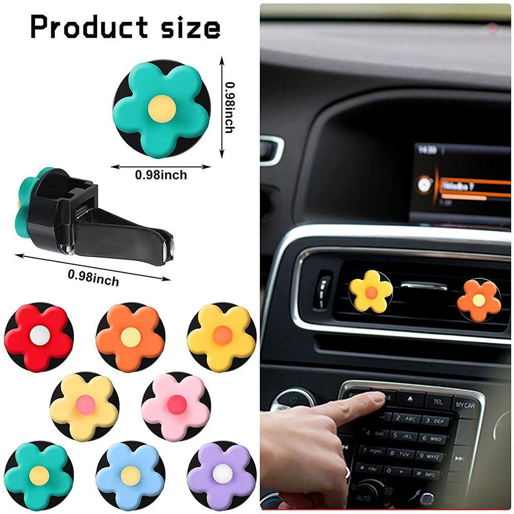Phụ Kiện Trang Trí Máy Điều Hòa Xe Hơi DIY Hình Hoa Cúc