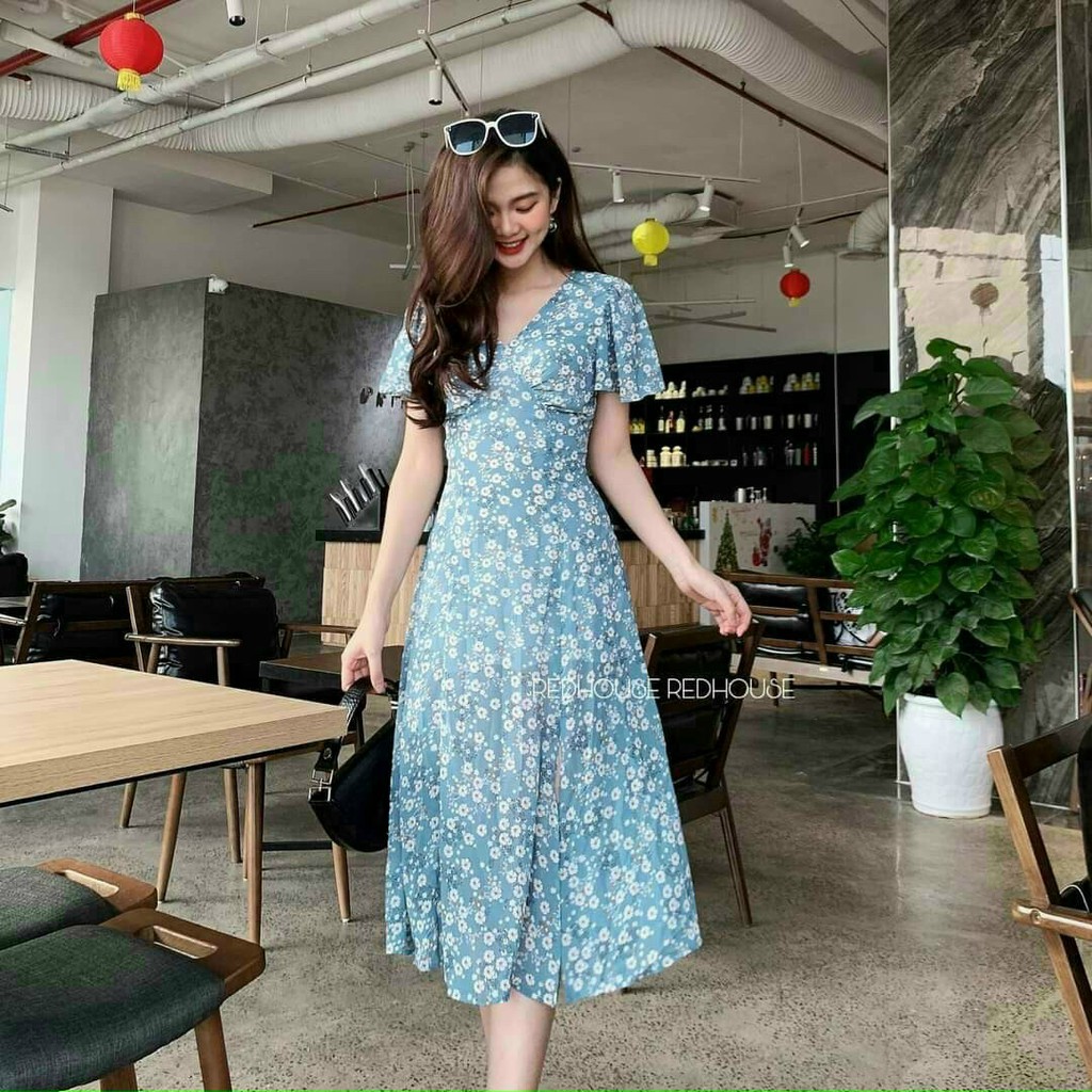 Đầm maxi lụa hoa đi biển | BigBuy360 - bigbuy360.vn