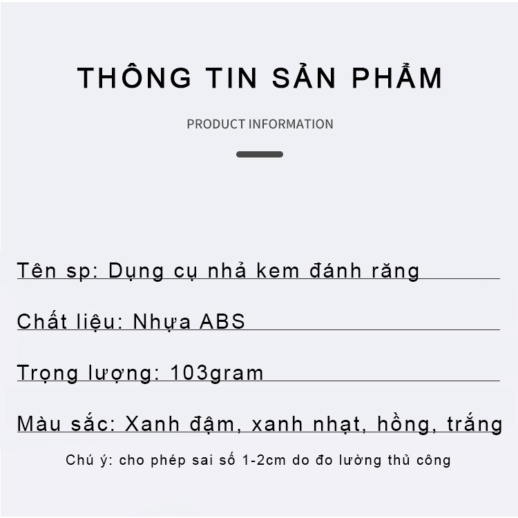 Nhả kem đánh răng tự động đa năng không cần khoan tường, bộ nhả kem đánh răng cao cấp TT- HOME