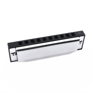 10 Holes 20 ToneC Silver Harmonica Diatonic Blues Harp