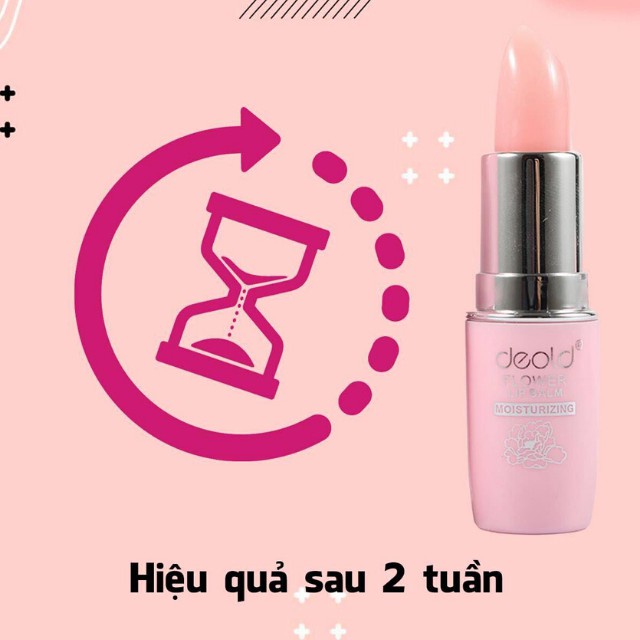 Son Dưỡng Chống Thâm Làm Hồng Môi - Deold Natural Blossom Lip Balm 3.3g