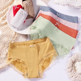 Set 10 quần lót cotton co giãn 4 chiều đính nơ
