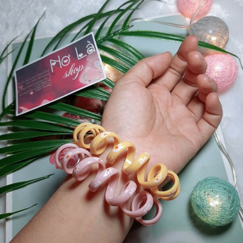 Dây buộc tóc, cột tóc lò xo lớn không gây đứt tóc cho nữ