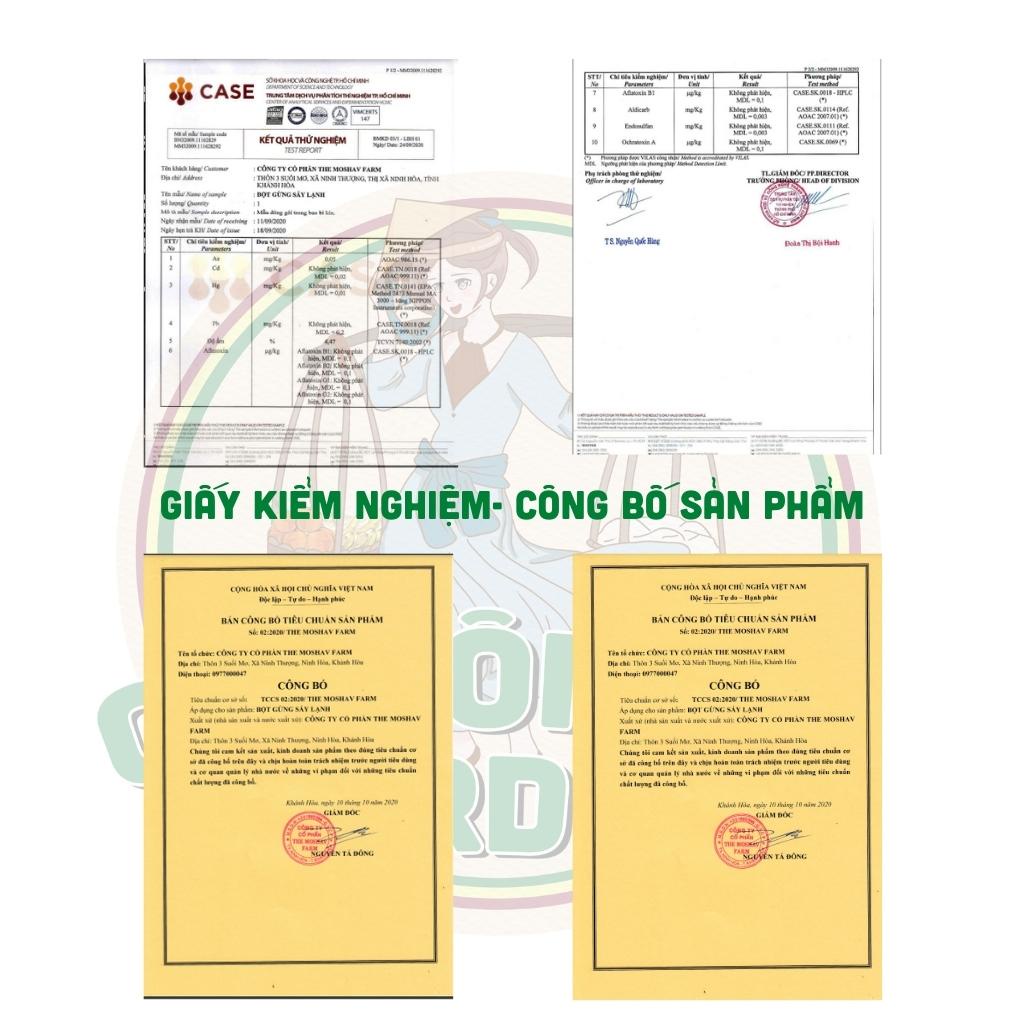 Bột Gừng Sấy Lạnh Nguyên Chất The Moshav Farm Hữu Cơ Giảm Cân Tăng Sức Đề Kháng Ngâm Chân Gia Vị 40g