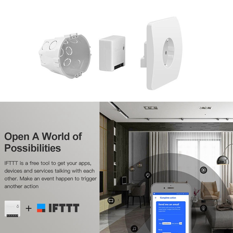 Mimgo For Sonoff MINI DIY Smart Home WiFi Wireless Switch control for Alexa/Google New | BigBuy360 - bigbuy360.vn