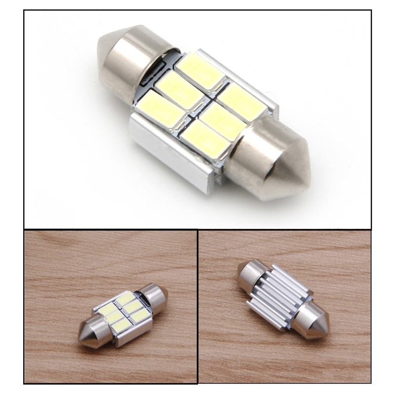 DC Bóng Đèn Led 6 Bóng 5630 Smd 31mm Dc 12v Trang Trí Nội Thất Xe Hơi