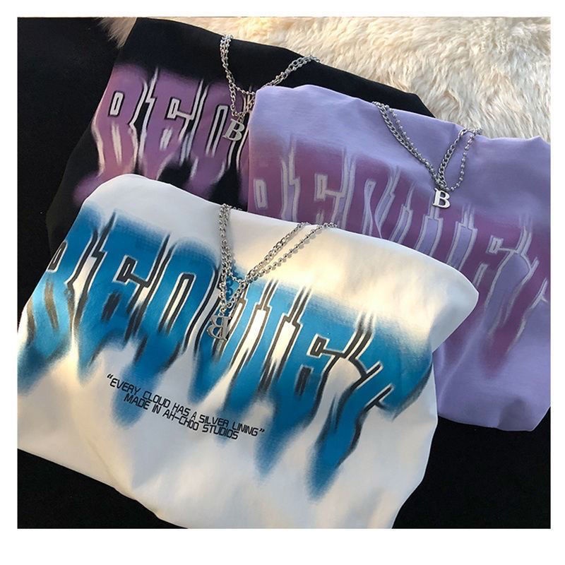 Áo Thun Tay Ngắn Dáng Rộng Phong Cách Hàn Quốc Thời Trang Mùa Hè Cho Nữ