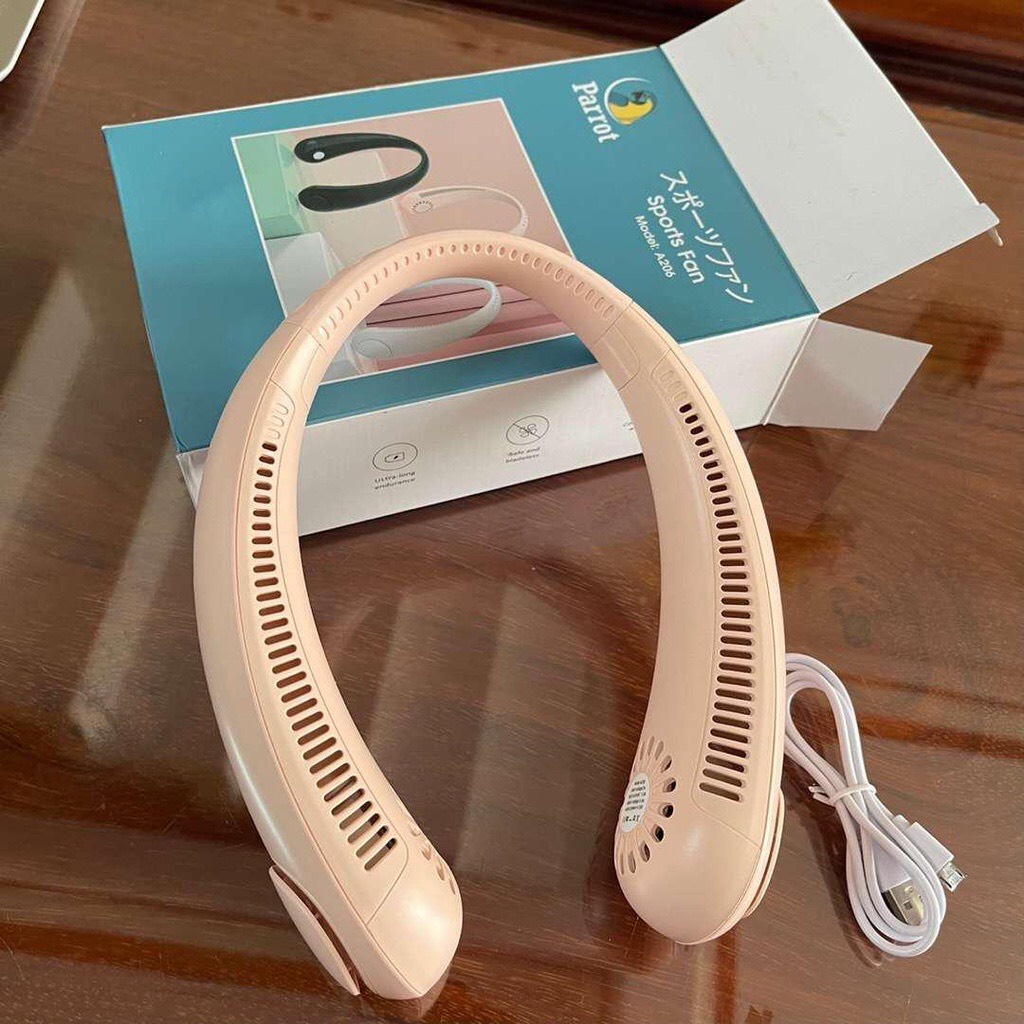 Quạt làm mát đeo cổ không cánh 360 độ mini tiện lợi