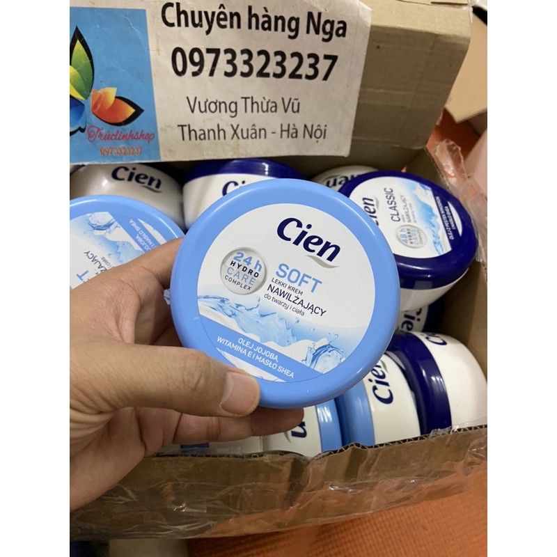 Kem dưỡng chống nẻ cien soft 24h và 48h classic 250ml