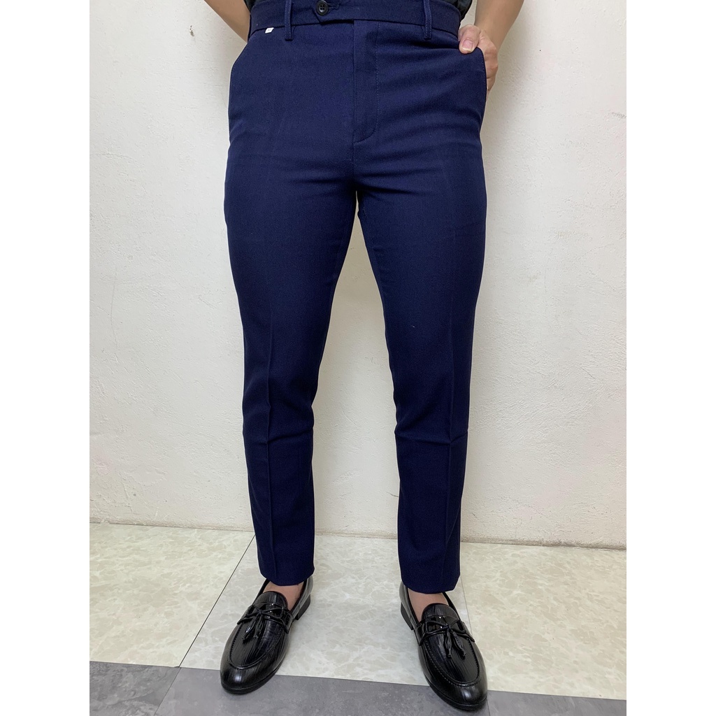 Quần tây nam hàn quốc ống côn công sở chất liệu cao cấp dày dặn co giãn không bai không xù