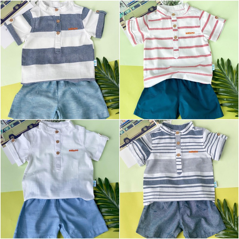 Set Công Tử KAIZOO Chất Thô Cho Bé Trai Từ 5-18kg