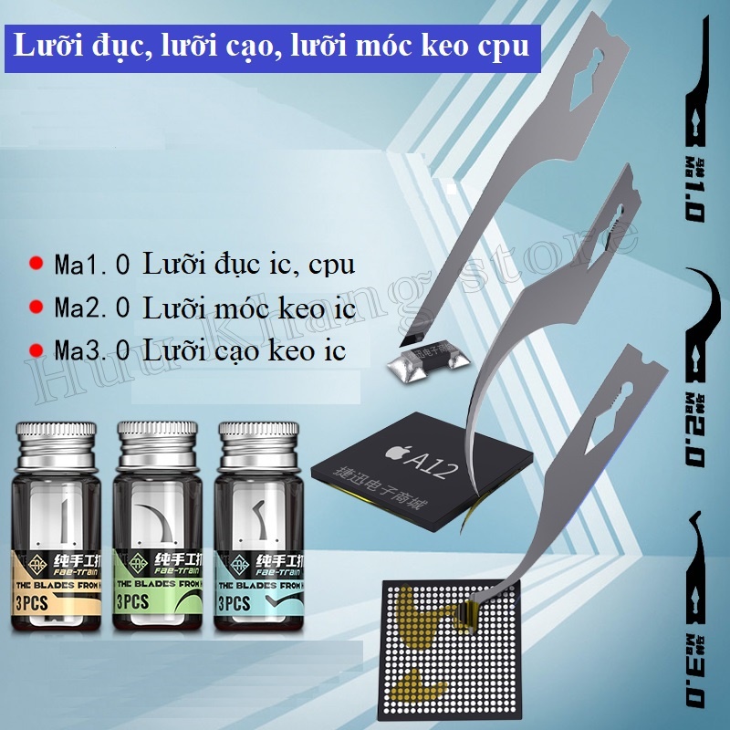 Lưỡi dao cạo, móc keo cpu chính hãng