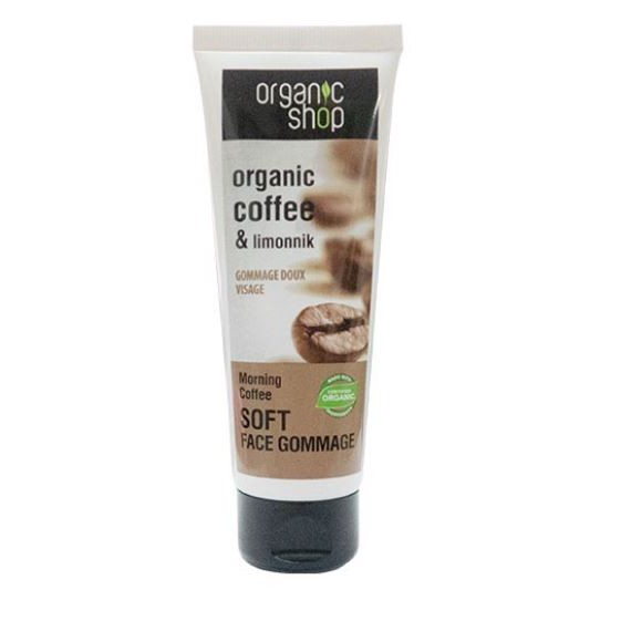 Tẩy Tế Bào Chết Chiết Xuất Cà Phê Organic Shop Soft Face Gommage Morning Coffee 75ml