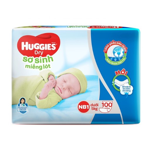 Miếng lót sơ sinh Huggies NB1/NB2