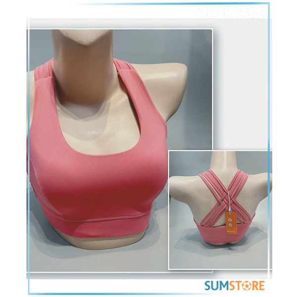 Áo Bra 6 Dây Đan Lưng Hồng Tập Gym, Yoga Cho Nữ 2022 - Áo Thể Thao Nữ Mẫu Mới