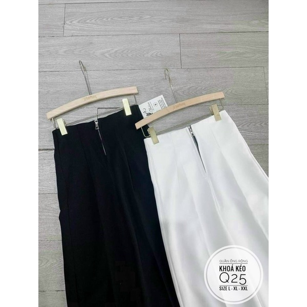 Bigsize Quần ống rộng khoá kéo Q25