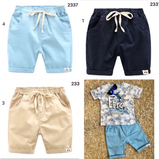 Quần short cạp chun bé trai