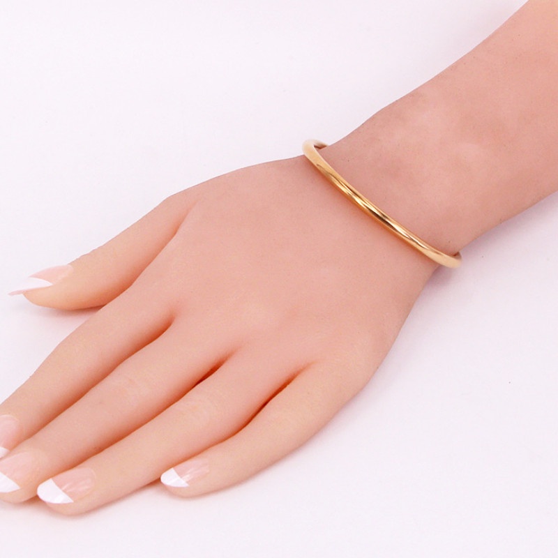 Vòng Tay Tròn Trơn Titan Ko Han Rỉ TT 3932