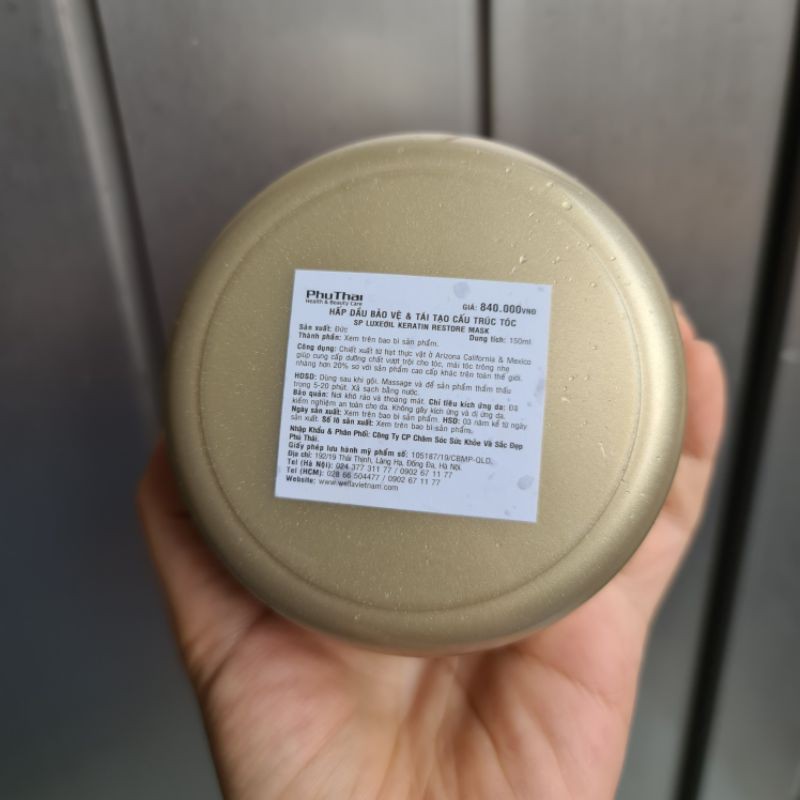 SP WELLA MẶT NẠ SP LUXEOIL KERATIN RESTORE MASK 150ml - 400ML | BigBuy360 - bigbuy360.vn