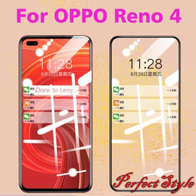 Cường lực full màn Oppo Reno 4 full keo không chấm ly ty ( Đen )