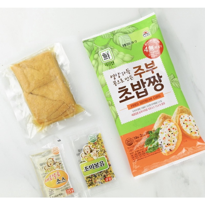 Vỏ đậu hũ bọc cơm hàn quốc SAJO 대림]주부초밥짱 160G