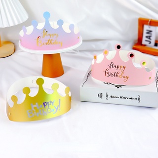Mũ Sinh Nhật Gấp Gọn Được Hình Vương Miện Trang Trí Bánh Kem Sinh Nhật Dành Cho Người Lớn Và Trẻ Em