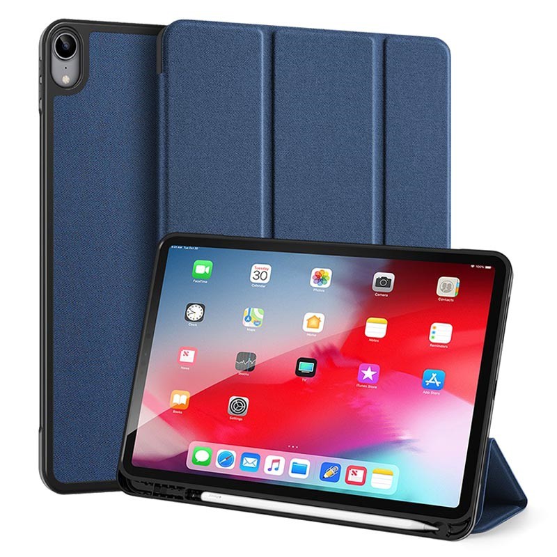 Bao da DUX DUCIS cho iPad Air 4 (10.9 inch-2020) - Mặt lưng TPU mềm, Có ngăn đựng Apple Pencil (DOMO SERIES)