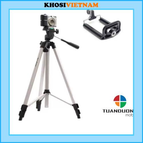 Chân giá đỡ máy chụp ảnh, điện thoại Tripod TF-3110 + Tặng đầu kẹp điện thoại