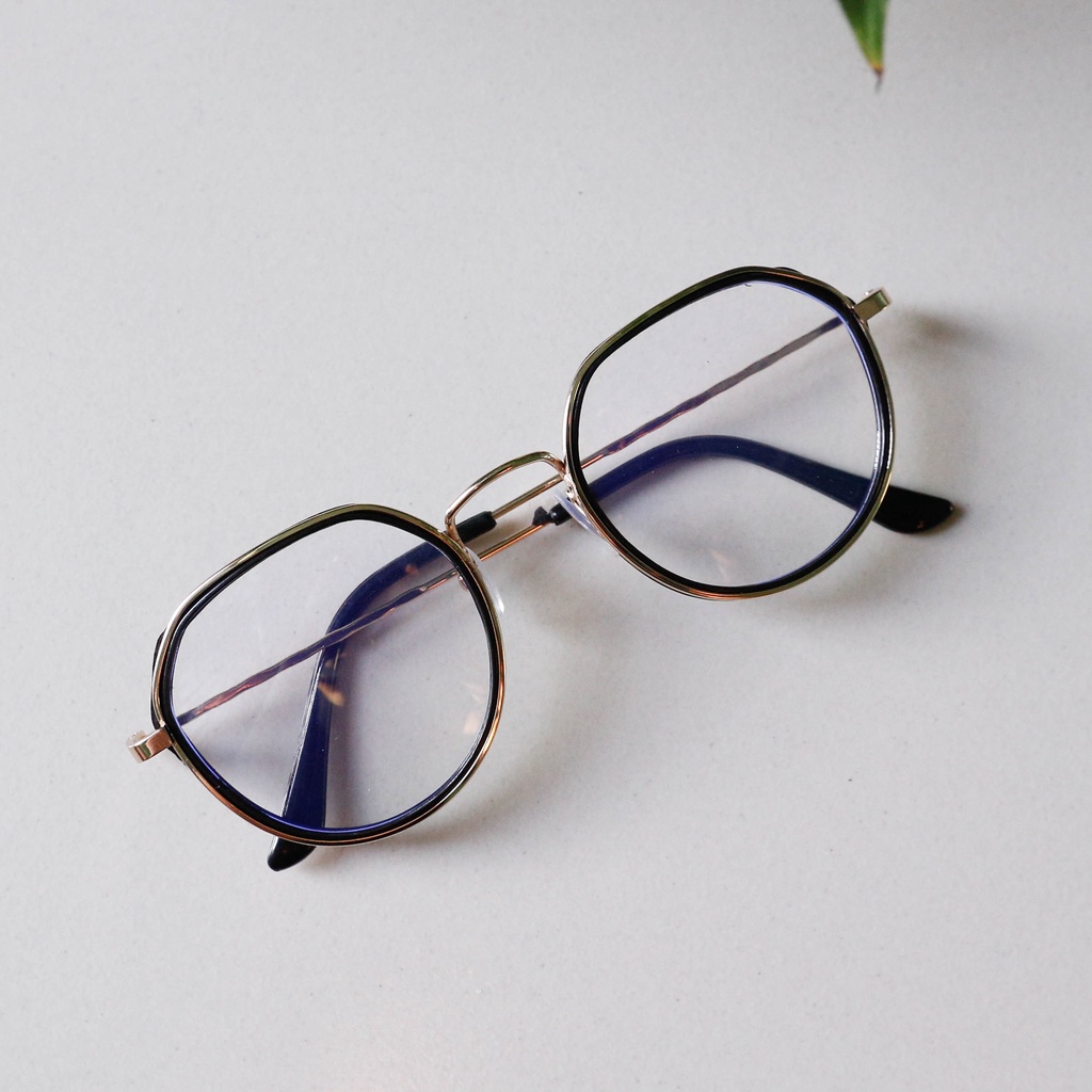 Gọng kính kim loại mắt tròn nam nữ phù hợp mặt nhỏ càng kính nhẹ nhàng màu sắc thời trang ONESTORE