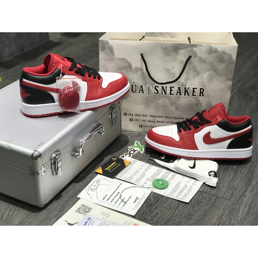 Siêu Phẩm Giày Thể Thảo Sneaker J.D Low Wh.ite Gy.m Red B.lack Đỏ Đen 2022 SIêu Xinh Cao Cấp +Tặng Tất