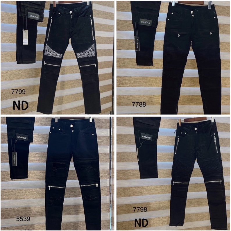 Quần bò nam thời trang có hoạ tiết khoá gối, Quần jean có phong cách trẻ trung btshop từ 28 đến 34.