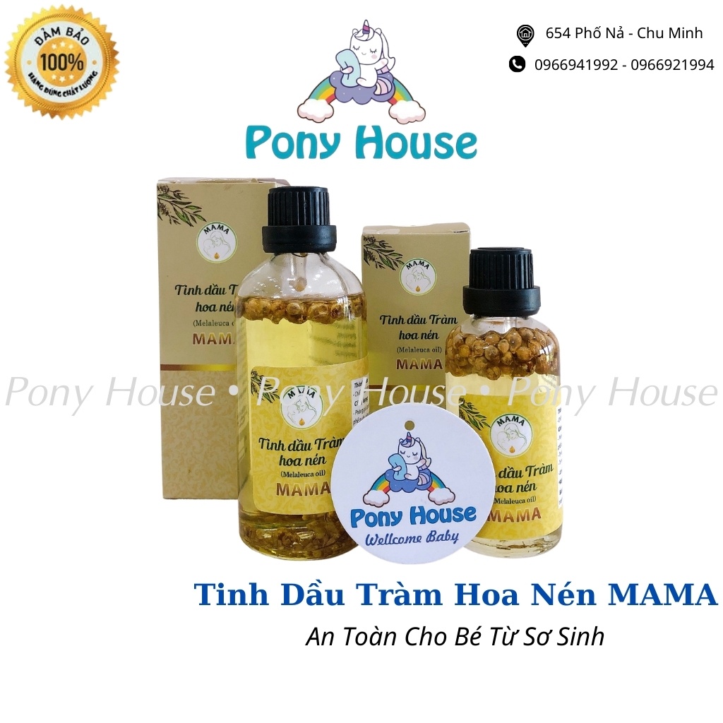 Tinh Dầu Tràm Mama Nguyên Chất Ngâm Hoa Nén Tinh Dầu Tràm 100% Thiên Nhiên