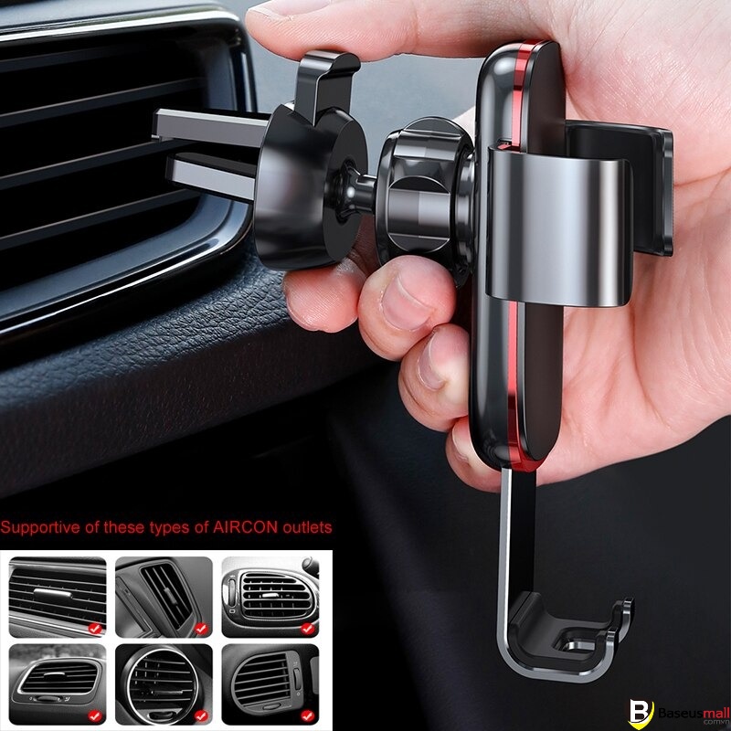 Baseus -BaseusMall VN Bộ đế giữ điện thoại khóa tự động dùng cho xe hơi Baseus Metal Age Gravity Car Mount