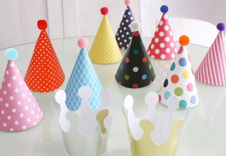 Set mũ giấy party, mũ sinh nhật
