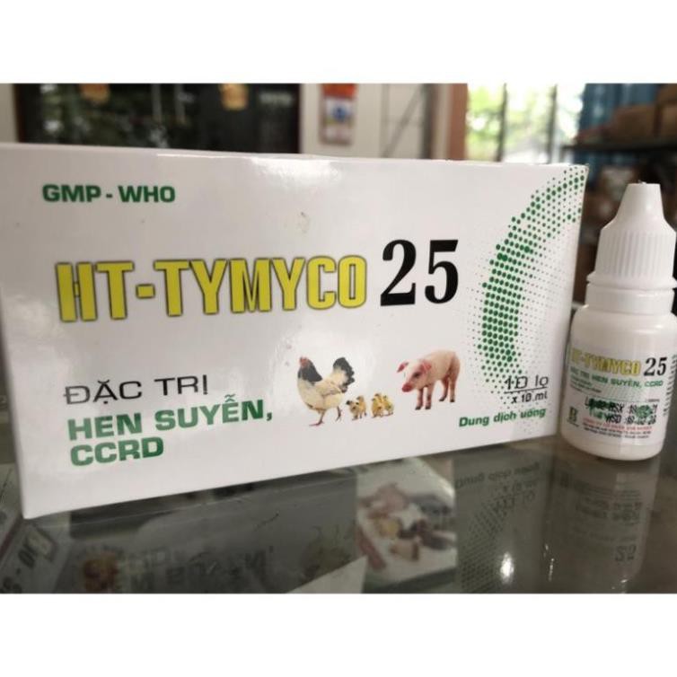 Lọ nhỏ 10ml- Hen Suyễn- CCRD - CẦU TRÙNG-TIÊU CHẢY LỢN-GÀ-HEO-Chó -Mèo