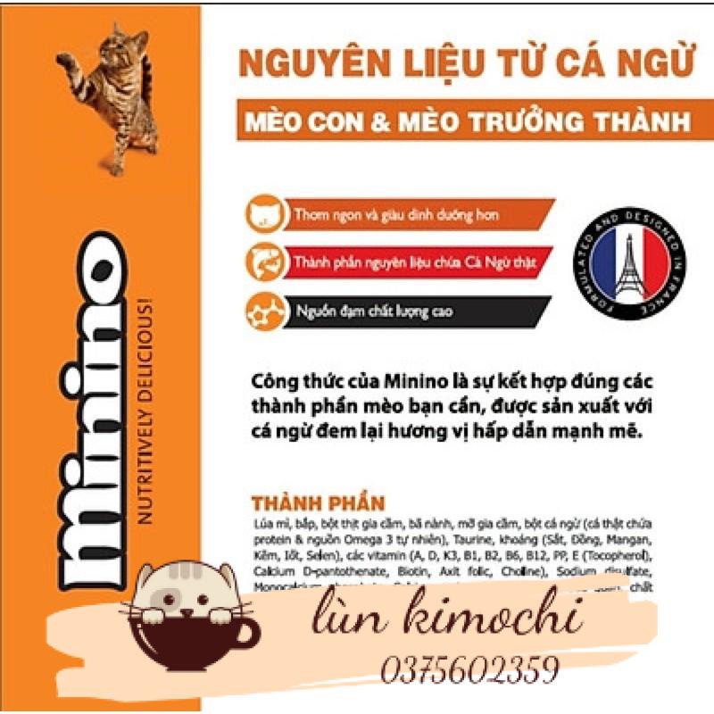 Thức ăn meo Minino Tuna 480g (vị cá ngừ)