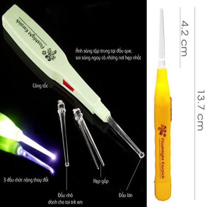 Dụng cụ ráy tai đèn led [Đơn 50k tặng phần quà thú vị]